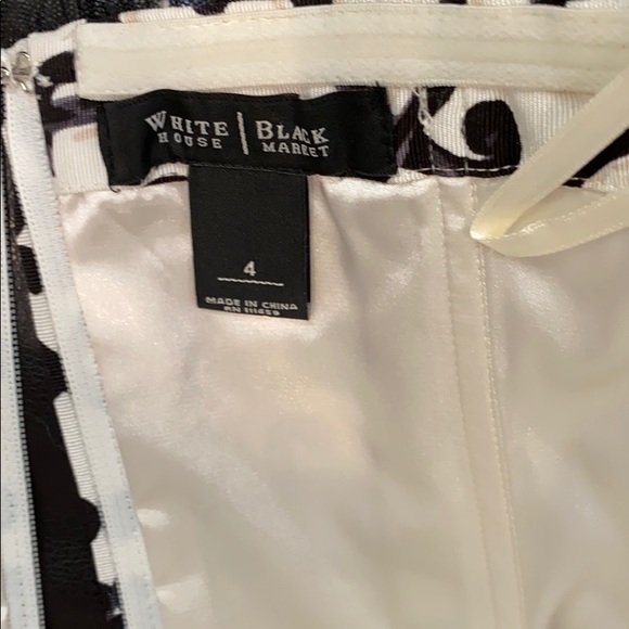 WHBM Strapless top w/ pink belt sz4 - Picture 3 of 5